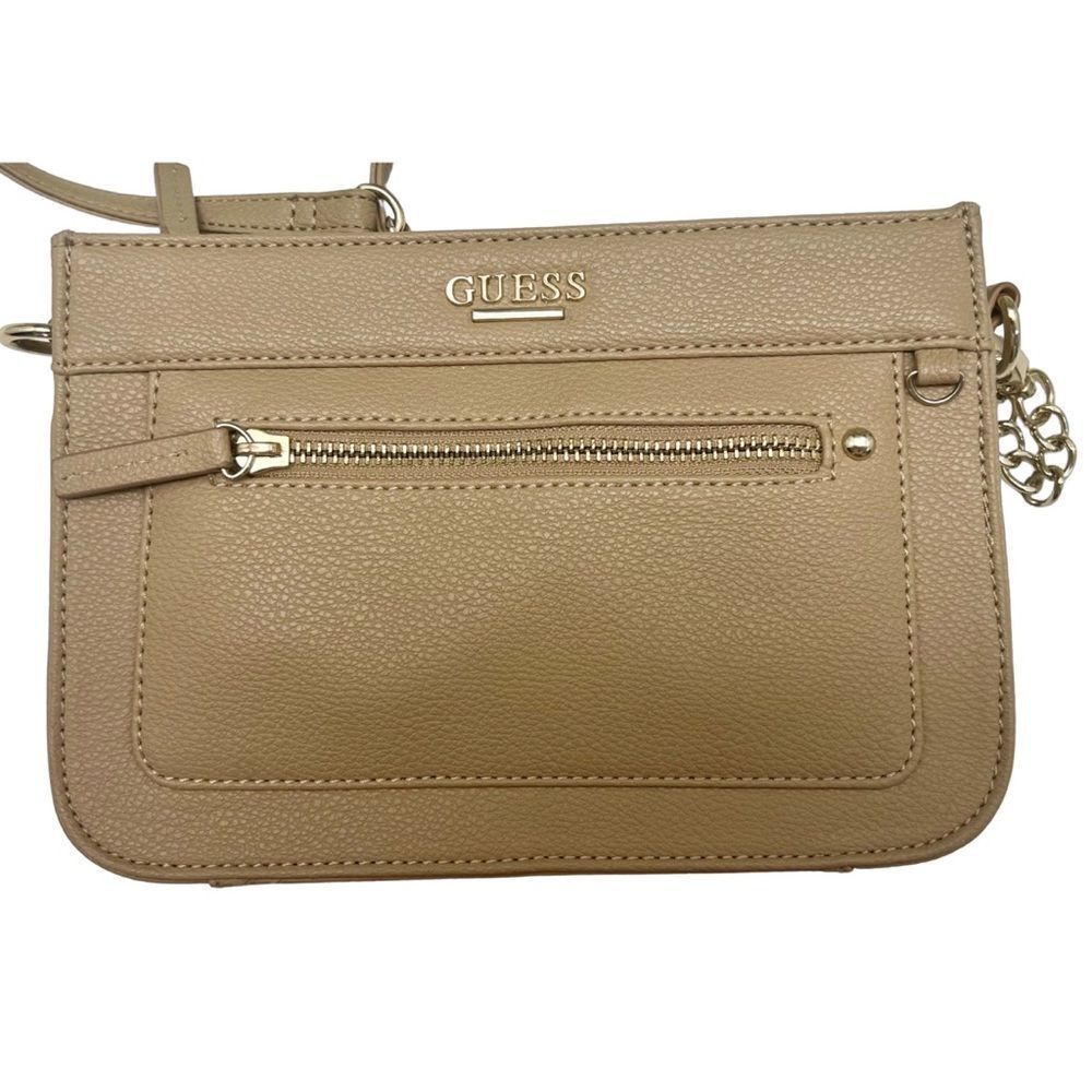 GUESS Factory tan and gold Jewlie Crossbody with BONUS matching wallet! - Picture 14 of 16